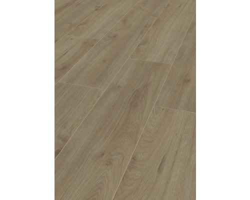 Nahaufnahme von Laminatboden in Holzoptik