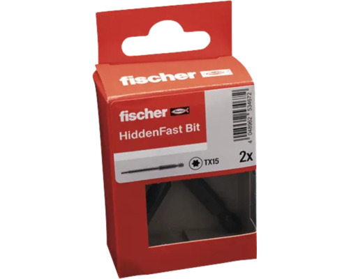 Fischer HiddenFast Bit TX15, 2 Stück