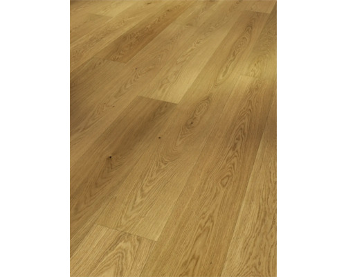 Verlegter Holzboden aus Eiche