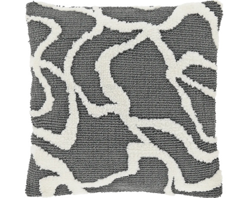 Dekokissen Unique Living Nanou grau 45x45 cm