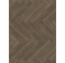 Verlegter Bodenbelag in Fischgrätmuster