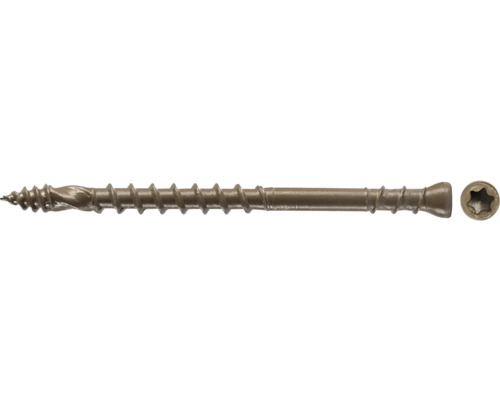 Zylinderkopfschrauben TX Unterkopfgewinde Ø 4,3 x 60 mm braun 250 Stück