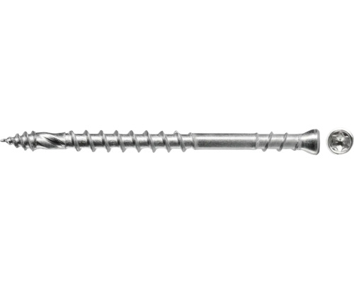 Zylinderkopfschrauben TX Unterkopfgewinde Ø 4,3 x 60 mm silber 1500 Stück Holzschraube mit Senkkopf und Innensternaufnahme