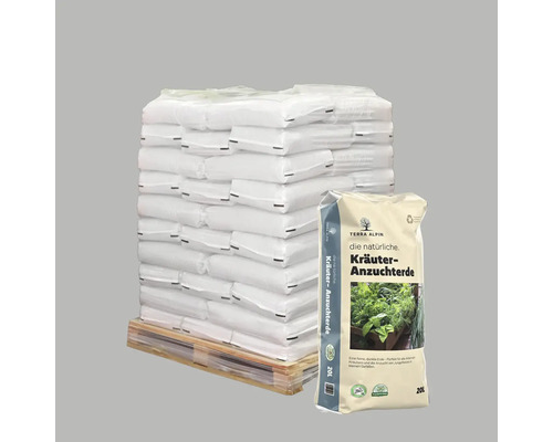 Kräuter- und Anzuchterde Terra Alpin Palette 78x20 L (= 1,56 m³)
