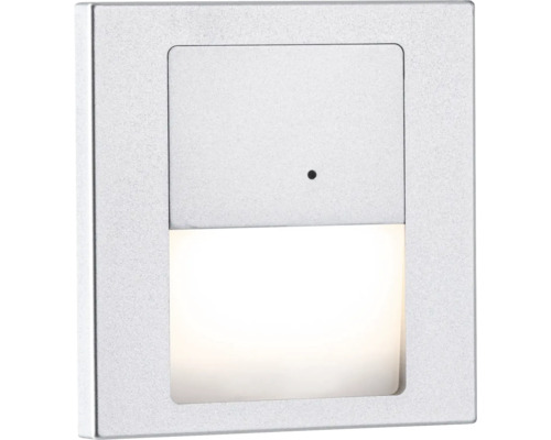Silberfarbene LED-Wandeinbauleuchte