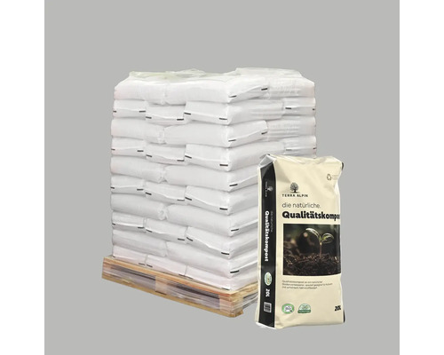 Qualitätskompost Terra Alpin Palette 78x20 L (= 1,56 m³)
