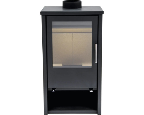 Kaminofen mit Sichtfenster und Abluftrohranschluss