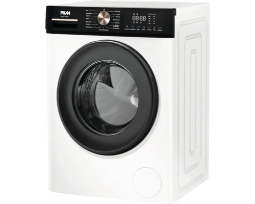 Waschmaschine mit Bedienfeld und Trommel