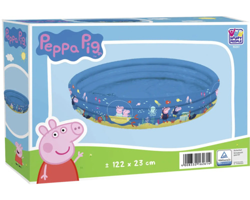 Peppa Pig Planschbecken Verpackung mit TÜV Rheinland Zertifizierung