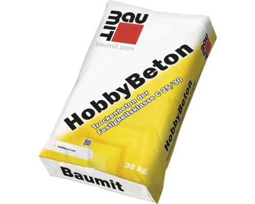 Sack HobbyBeton Trockenbeton der Festigkeitsklasse C 25/30 von Baumit, 30 Kilogramm