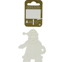 Weihnachtsanhänger aus Holz in Form eines Weihnachtsmannes zum Aufhängen