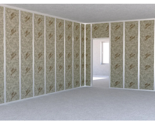 Innenausbau mit Dämmplatten von Ursa in einem Raum.