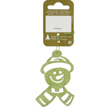 Schneemann-Dekoanhänger aus Holz