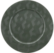 Dekorative grüne Platte mit geometrischem Muster