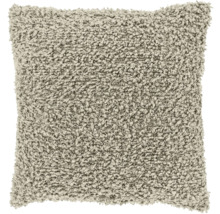 Quadratisches Zierkissen mit Teddyfellstruktur