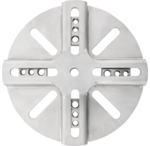 Metallplatte mit Aussparungen