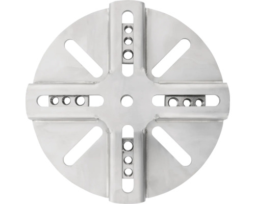 Metallplatte mit Aussparungen