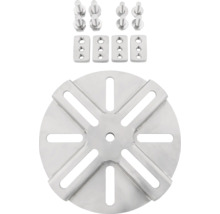 Erdanker mit Schrauben und Platten für sicheren Halt