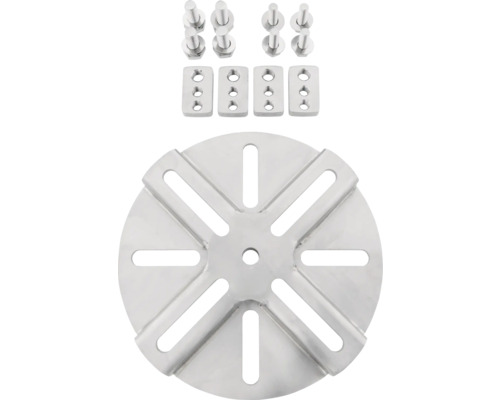 Erdanker mit Schrauben und Platten für sicheren Halt