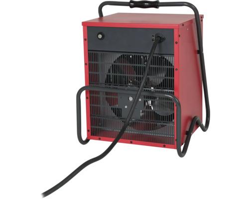 Elektrischer Bauheizer mit Schutzgitter und Tragegriffen