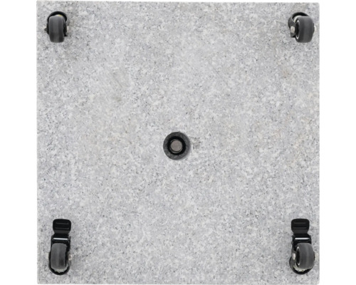 Quadratische Transportplatte mit Rollen