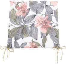 Rolladen mit Blumenmuster und Bindebändern