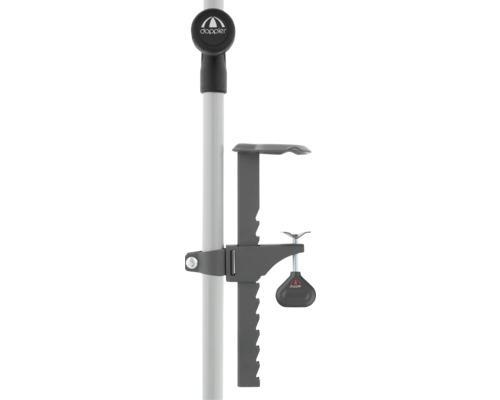 Doppler Logo Sonnenschirmhalterung mit Tischklemme