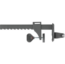 Verstellbare Klemme zum Fixieren von Werkstücken.