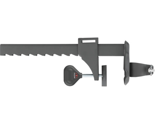 Verstellbare Klemme zum Fixieren von Werkstücken.