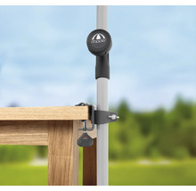 Doppler Logo Tischklemme zur Befestigung eines Sonnenschirms am Tisch