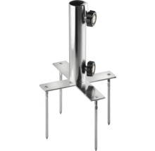 Schirmständer aus Metall mit Erdspieß