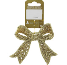 Glitzernde Schleife als Christbaumschmuck