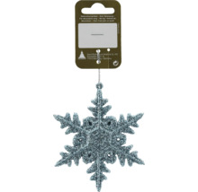 Glitzernder Schneeflocken Anhänger zur Dekoration