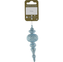 Glitzernder Eiszapfen als Christbaumschmuck