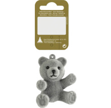 Teddybär als Dekorationsartikel mit Etikett