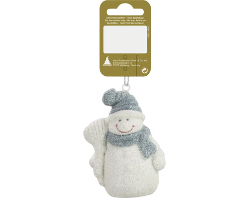 Schneemann Figur als Weihnachtsbaumschmuck