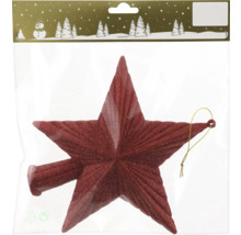 Roter Stern als Christbaumschmuck in Verpackung