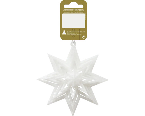 Weihnachtsstern aus Kunststoff als Dekorationsartikel