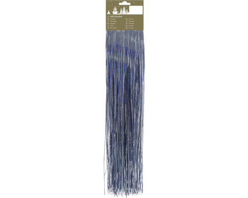 Christbaumschmuck Lametta holographisch blau Dekorationsartikel mit 300 Streifen