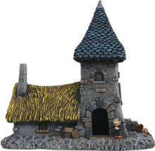Aquariumdekoration Burg mit Turm und Strohdach