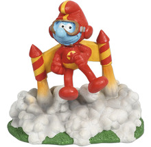 Schlumpf Astronaut Dekofigur auf Wolke