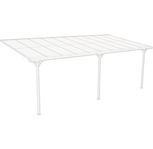 Freistehende Terrassenüberdachung mit Polycarbonatplatten