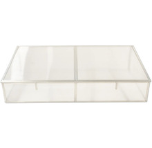 Frühbeet mit Aluminiumrahmen und transparenten Paneelen