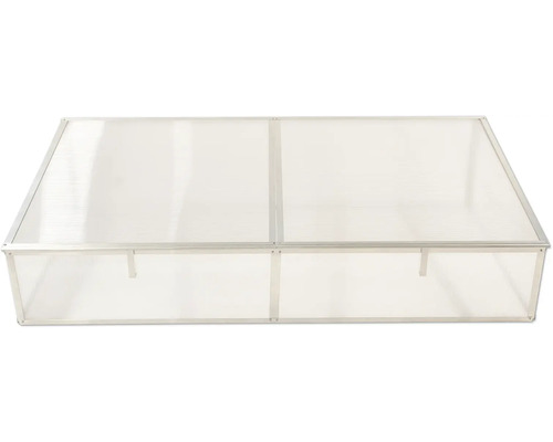 Frühbeet mit Aluminiumrahmen und transparenten Paneelen