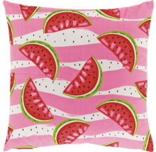 Quadratisches Kissen mit Wassermelonenmuster