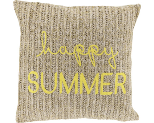 Dekokissen Unique Living Happy Summer gelb 45x45 cm