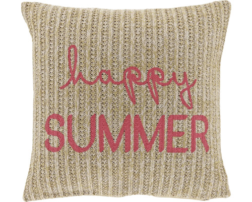Dekokissen Unique Living Happy Summer pink 45x45 cm