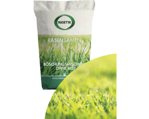 Böschungsmischung Rasetta ohne Klee 10 kg / 400 m² Rasensamen Böschungsmischung ohne Klee im Sack