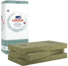 Verpackung und Steinwolle-Dämmplatten der Marke Ursa
