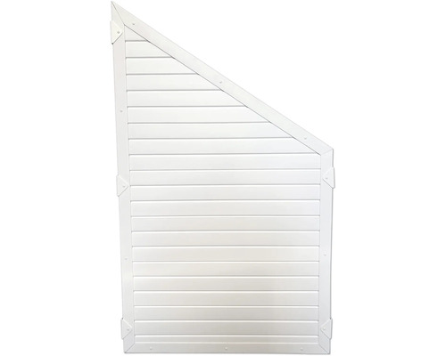 Gartentor aus Holz mit horizontalen Lamellen